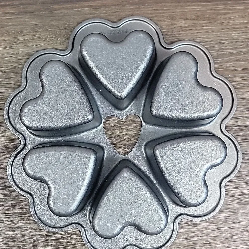Valentine's Day Bakeware Bundle Nordic Wear Cake Pan Plus Two More Items